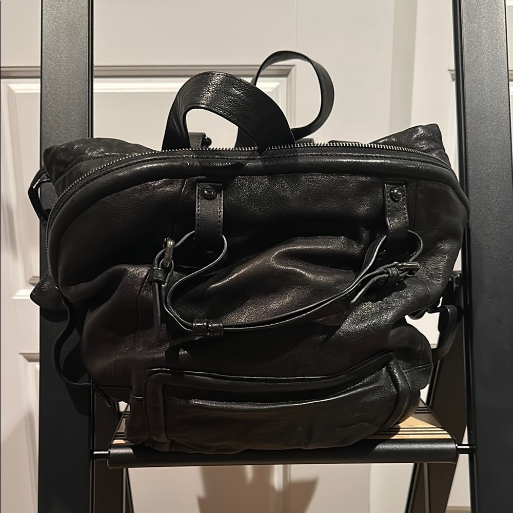 Kooba Black Leather Tote Bag